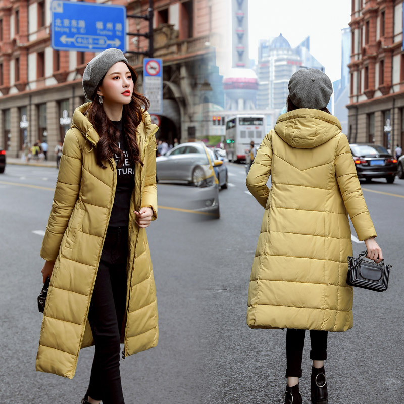 Korean style to ankle super long puffer jacket