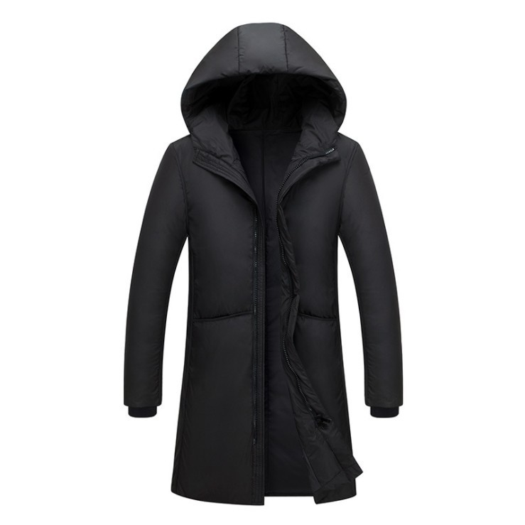 Simple and fashionable men's long puffer jacket