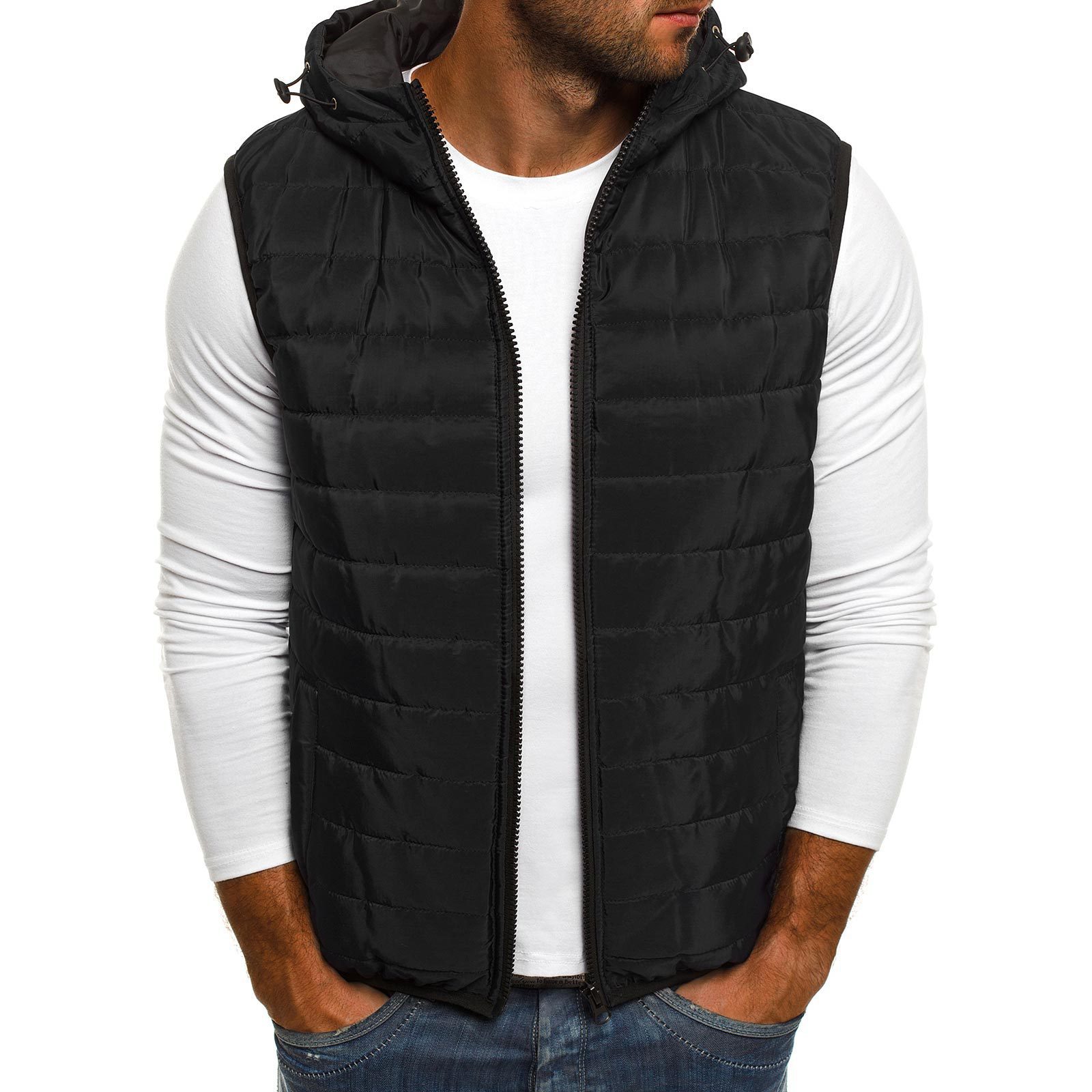 Wholesale custom sleeveless men puffer vests