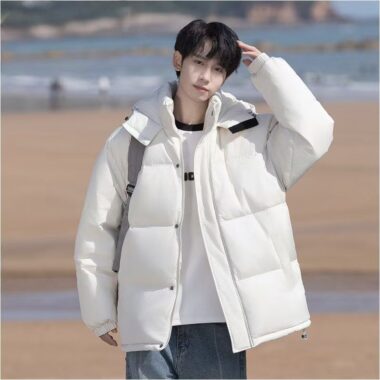 Casual trendy men’s puffer jackets supplier