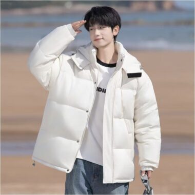 Casual trendy men’s puffer jackets supplier