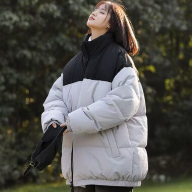 Trendy casual women’s puffer jackets factory