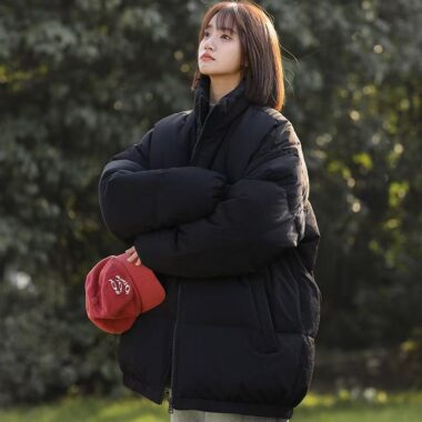 Trendy casual women’s puffer jackets factory