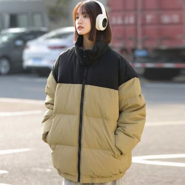 Trendy casual women’s puffer jackets factory