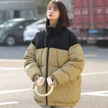 Trendy casual women’s puffer jackets factory