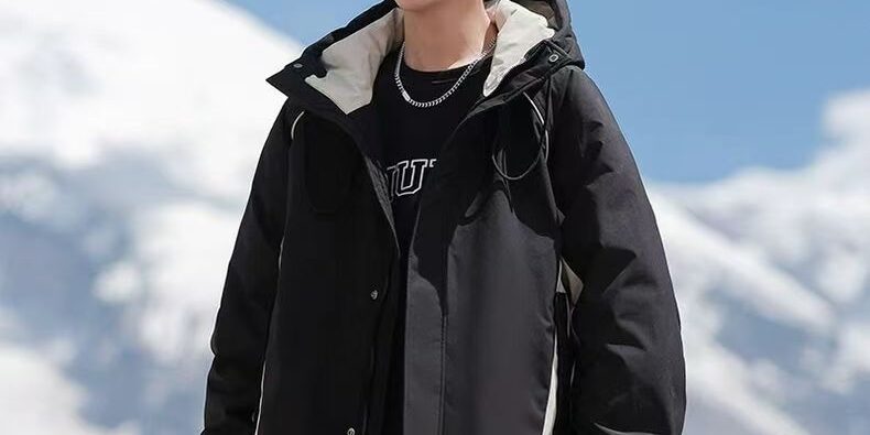 Hooded thick trendy men’s puffer jackets winter style (2) Hooded thick trendy men’s puffer jackets bulk