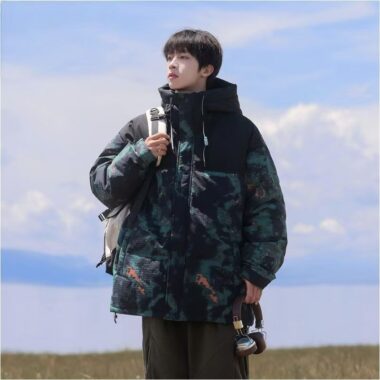 Korean casual men’s puffer jackets manufacturer