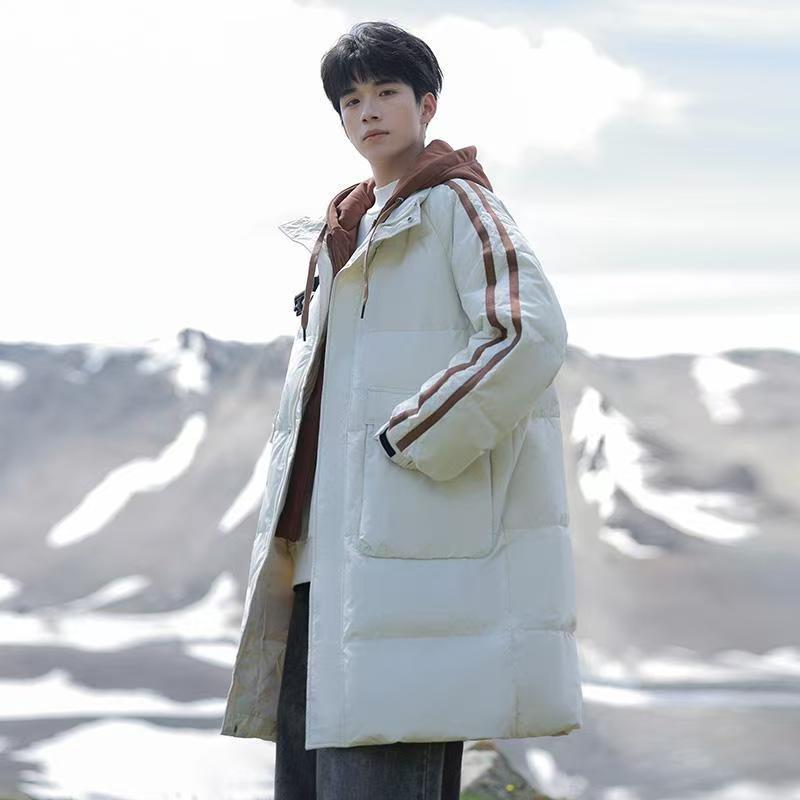 Loose mid-length men’s puffer jackets wholesale