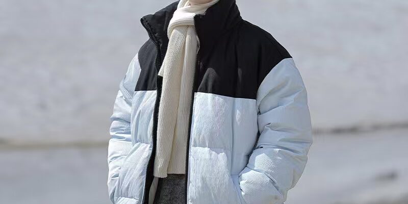 Loose fit streetwear men’s puffer jackets bulk