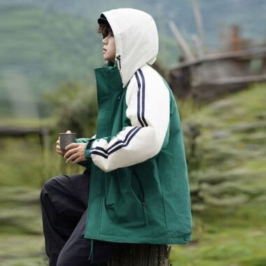 High-quality loose versatile men’s puffer jackets wholesale