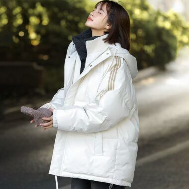Winter loose women’s puffer jackets factory