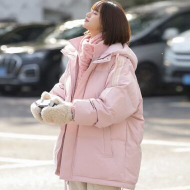 Winter loose women’s puffer jackets factory