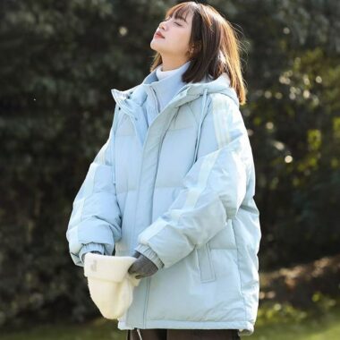 Winter loose women’s puffer jackets factory