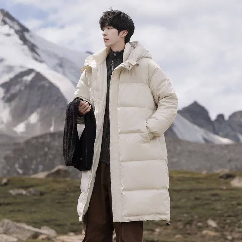 Mid-length casual men’s puffer jackets factory