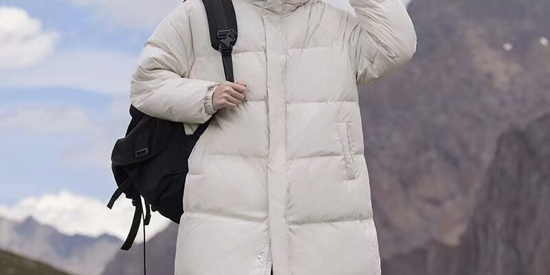 Mid-length casual men’s puffer jackets factory