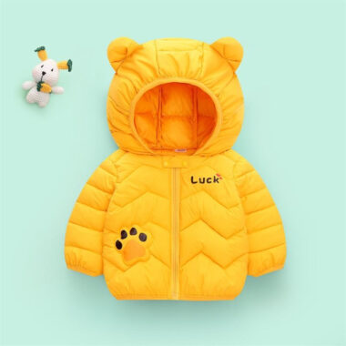 Custom cartoon winter kids puffer jackets