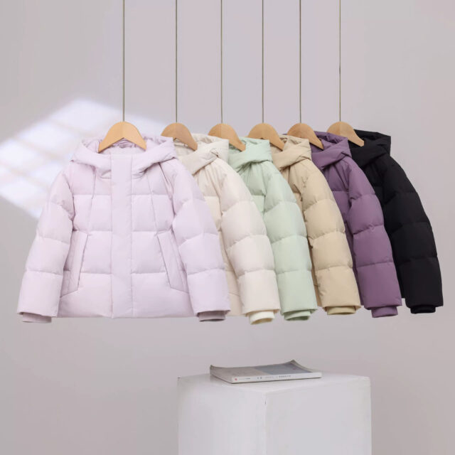 Thick Korean short kids puffer jackets winter wear