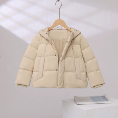 Thick Korean short kids puffer jackets winter wear