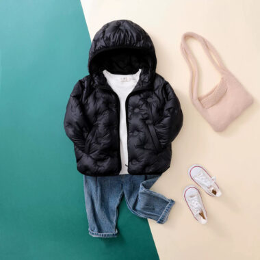 Autumn winter short kids puffer jackets supplier