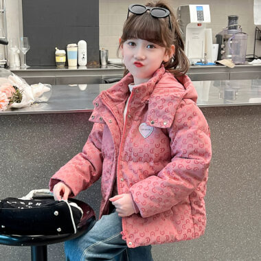 Thick winter fashion kids puffer jackets bulk orders