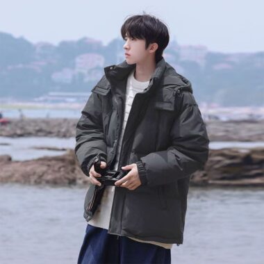 American style thick men’s puffer jackets bulk