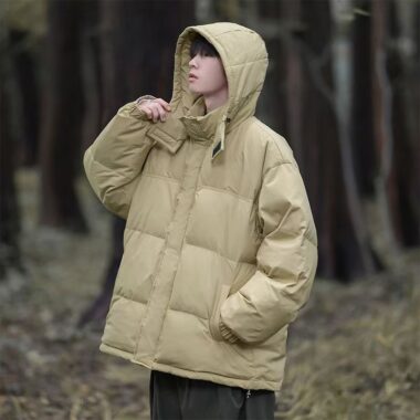American style thick men’s puffer jackets bulk