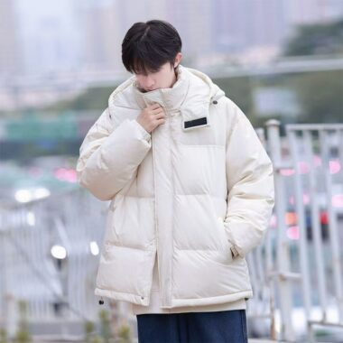 American style thick men’s puffer jackets bulk