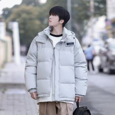 American style thick men’s puffer jackets bulk