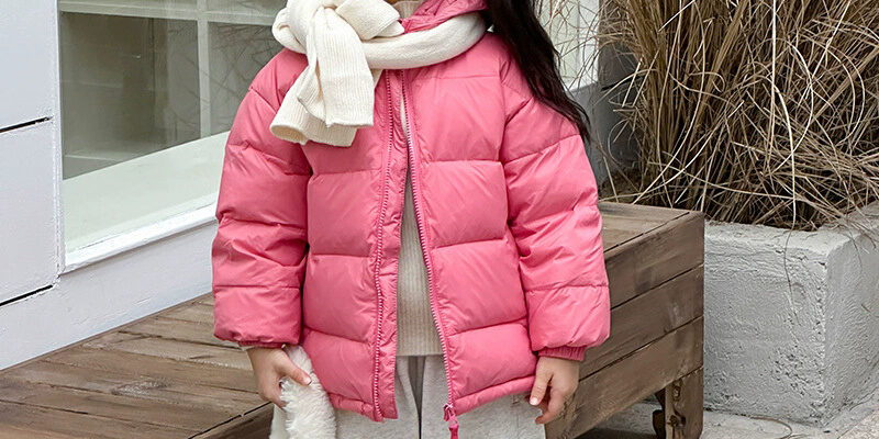 Korean style kids puffer jackets winter wholesale