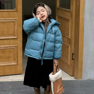 Korean style kids puffer jackets winter wholesale