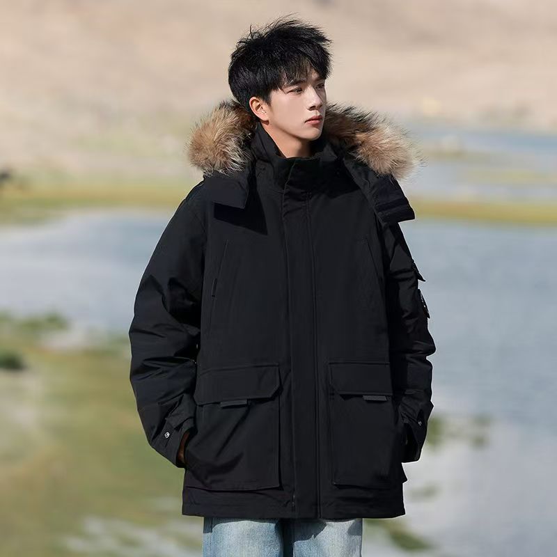Short thick men’s puffer jackets winter wholesale