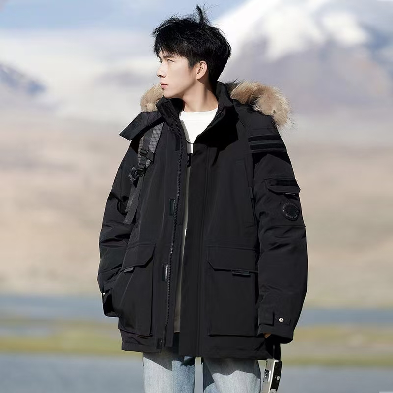 Short thick men’s puffer jackets winter wholesale