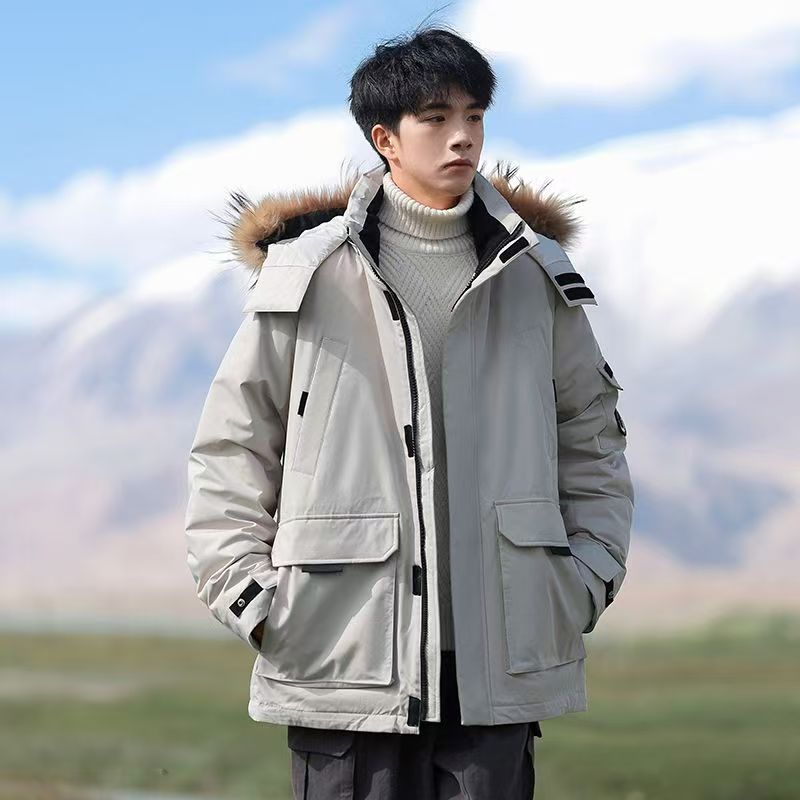 Short thick men’s puffer jackets winter wholesale