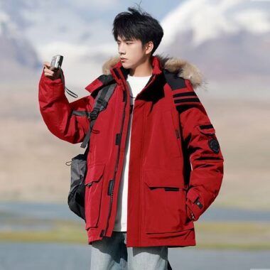 Short thick men’s puffer jackets winter wholesale