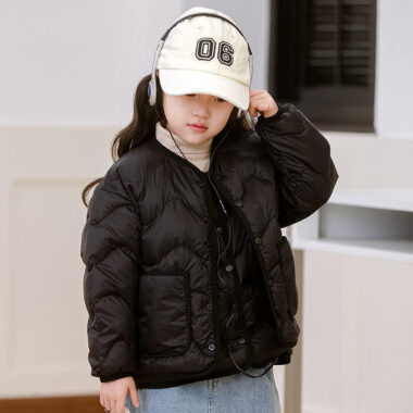 Lightweight thickened kids puffer jackets factory