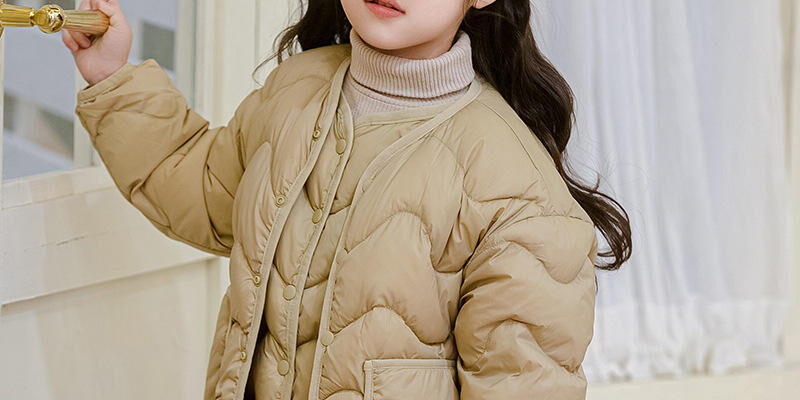 Lightweight thickened kids puffer jackets factory