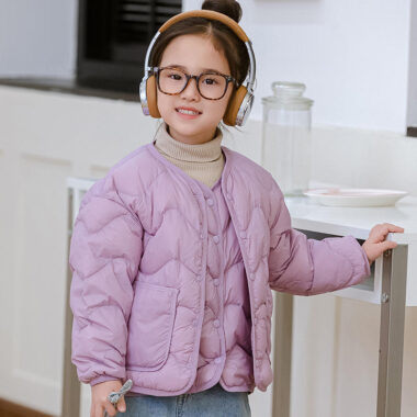 Lightweight thickened kids puffer jackets factory