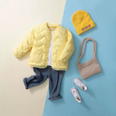 Lightweight thickened kids puffer jackets factory