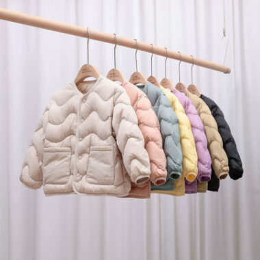 Lightweight thickened kids puffer jackets factory