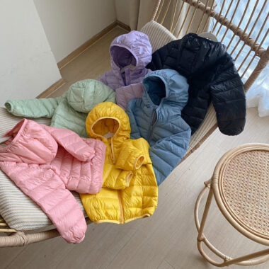 Lightweight kids winter puffer jackets bulk supply