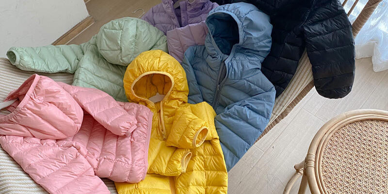 Lightweight kids winter puffer jackets bulk supply