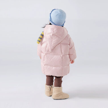 Solid color Korean kids puffer jackets wholesale
