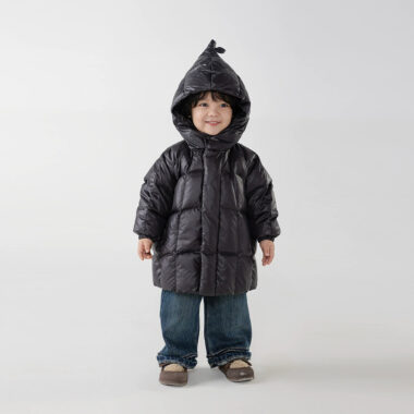 Solid color Korean kids puffer jackets wholesale