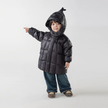 Solid color Korean kids puffer jackets wholesale