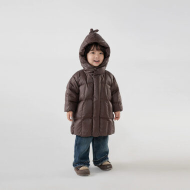 Solid color Korean kids puffer jackets wholesale