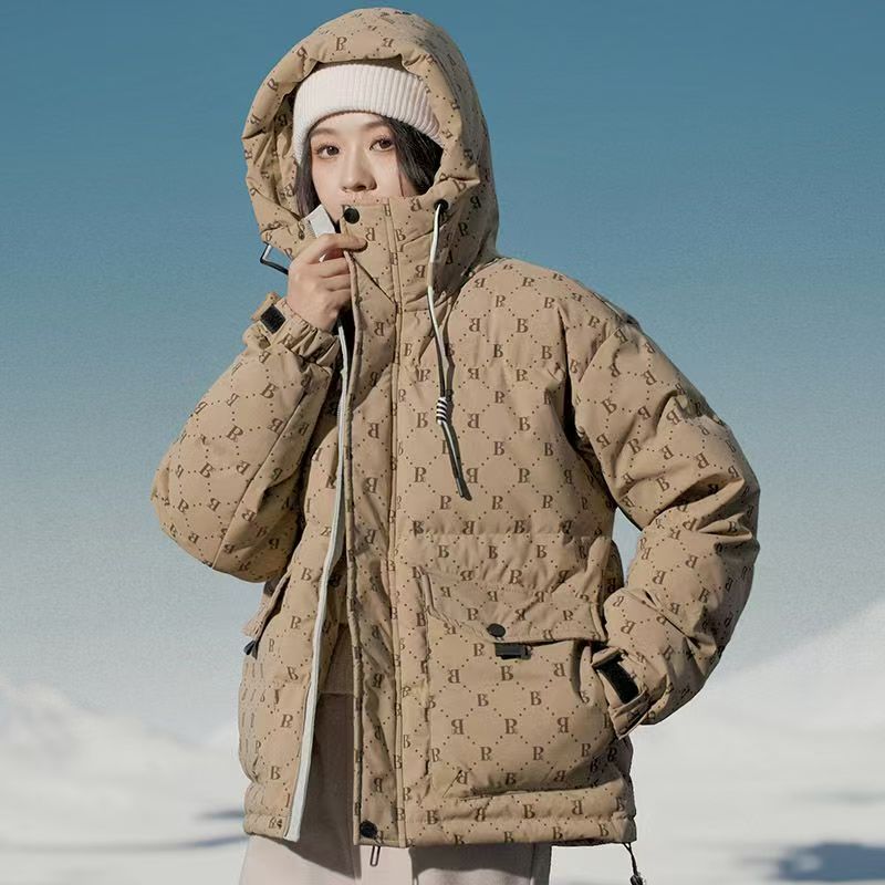 Casual hooded loose women’s puffer jackets wholesale