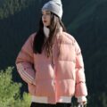 Loose stand collar women’s puffer jackets bulk supply