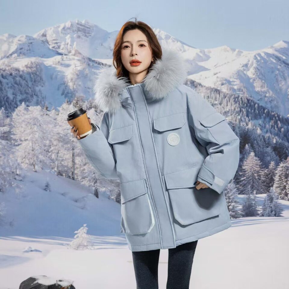 Plus size mid-length women’s puffer jackets supplier