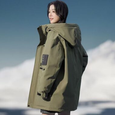 Outdoor winter thick warm women’s puffer jackets factory