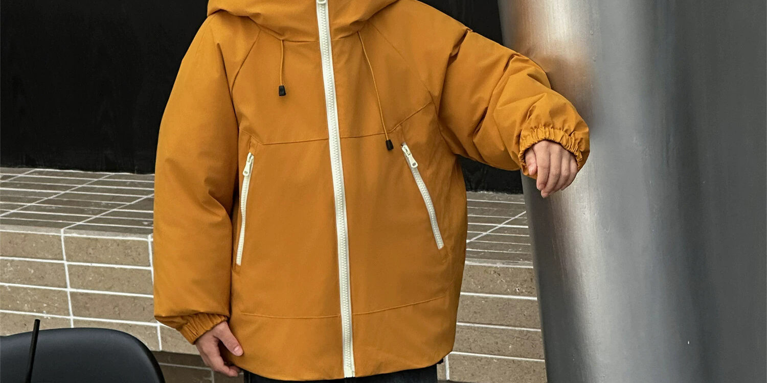 Stylish autumn winter kids puffer jackets